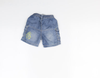 Preworn Baby Blue   Cropped Jeans Size 6-9 Months