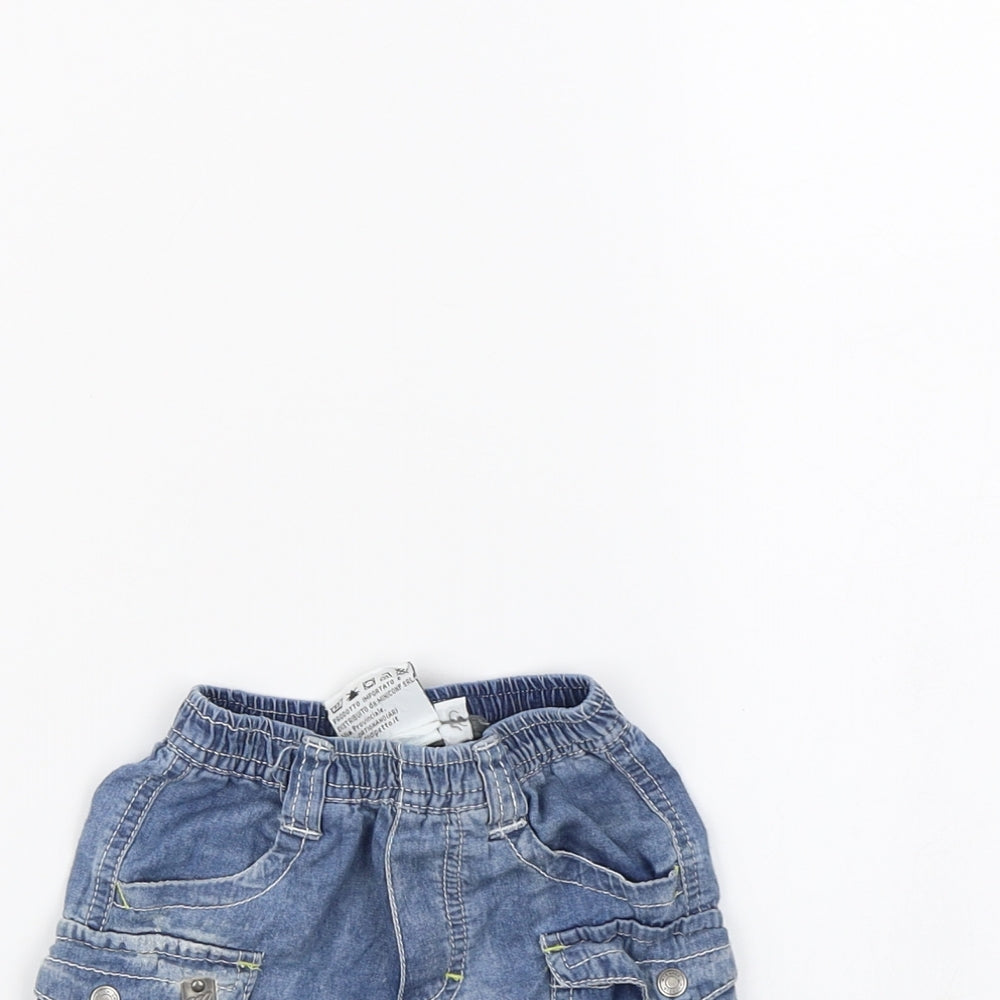 Preworn Baby Blue   Cropped Jeans Size 6-9 Months