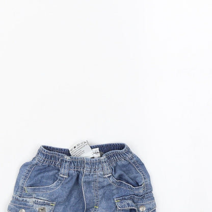 Preworn Baby Blue   Cropped Jeans Size 6-9 Months