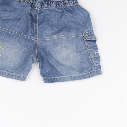 Preworn Baby Blue   Cropped Jeans Size 6-9 Months