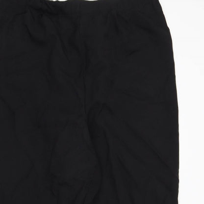 Womens UK Size 20 Preworn Regular Fit  Black Trousers