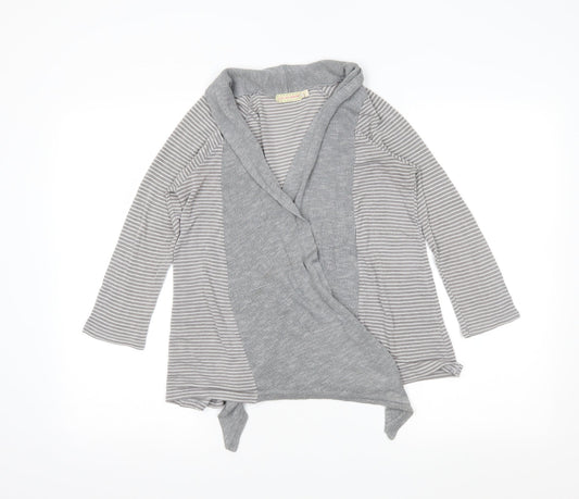 Pins & Needles Womens Grey Striped  Wrap Jumper Size S