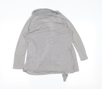 Pins & Needles Womens Grey Striped  Wrap Jumper Size S
