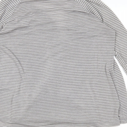 Pins & Needles Womens Grey Striped  Wrap Jumper Size S