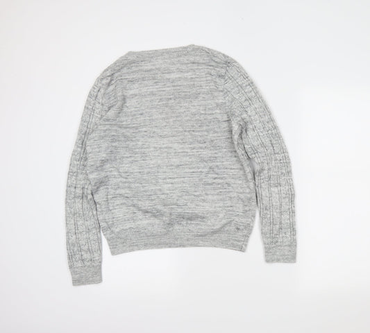 H&M Mens Grey   Pullover Jumper Size L