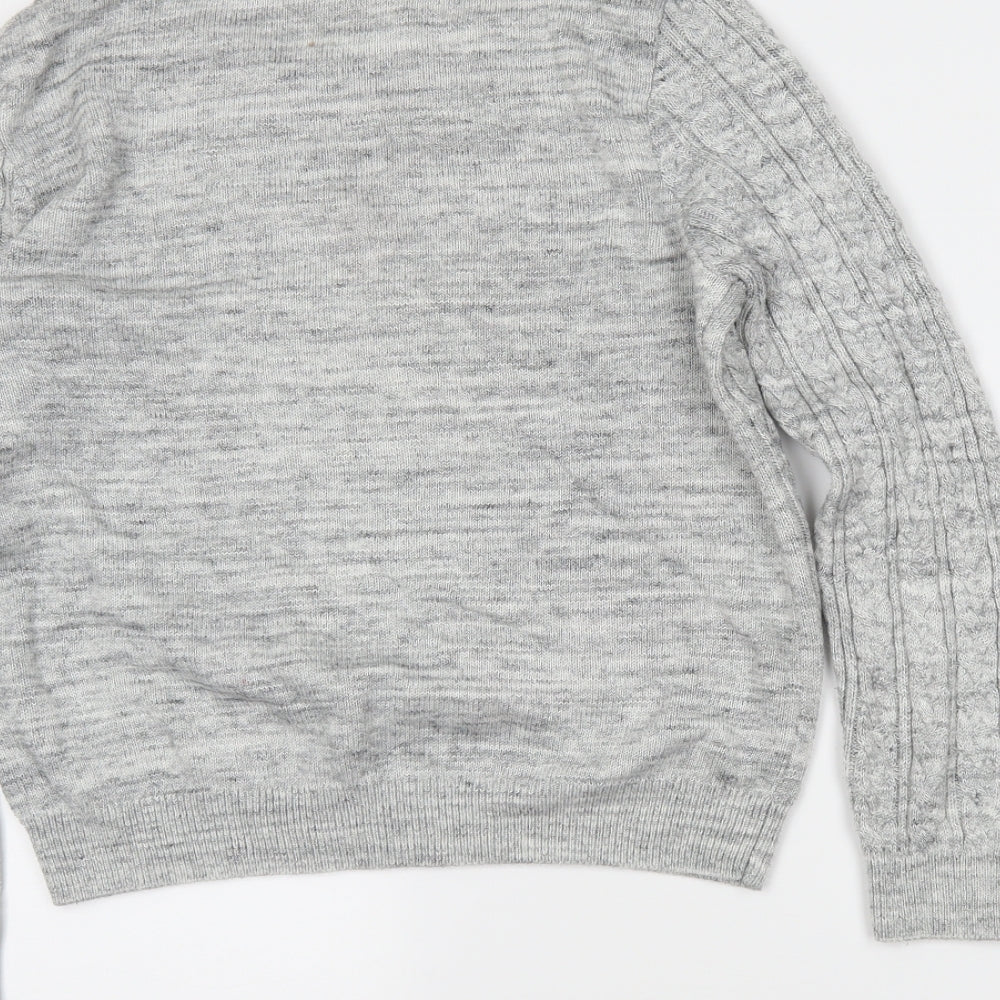 H&M Mens Grey   Pullover Jumper Size L