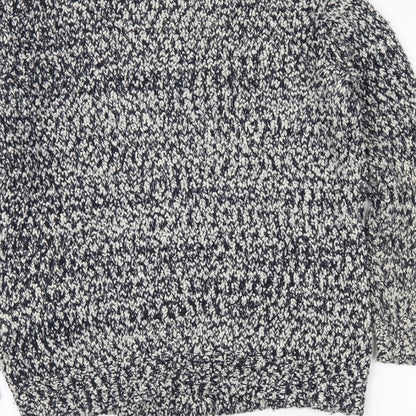 Atmosphere Womens Grey Herringbone  Wrap Jumper Size 10