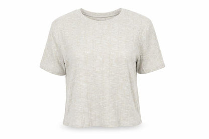Womens UK Size S Zara Beige Cropped Polo