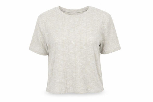 Womens UK Size S Zara Beige Cropped Polo