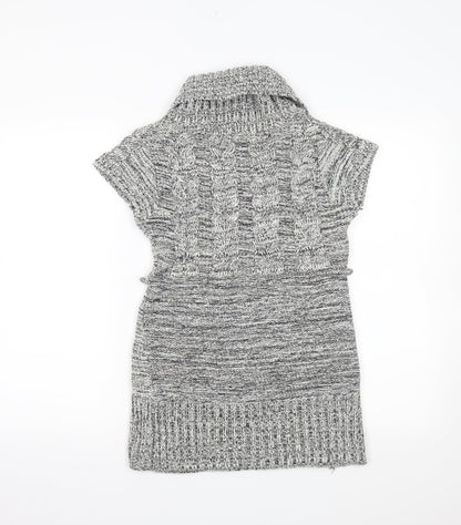 POUT Womens Grey   Pullover Jumper Size S