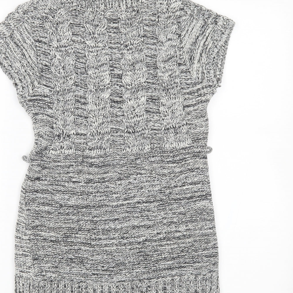 POUT Womens Grey   Pullover Jumper Size S