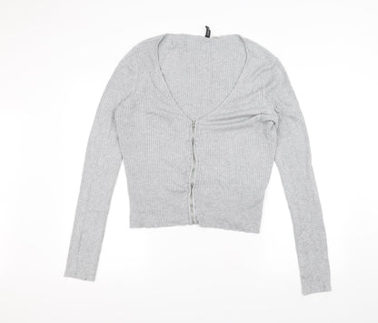 H&M Womens Grey   Jacket Coatigan Size L