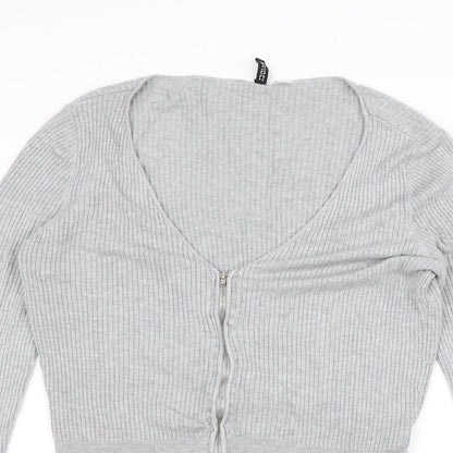 H&M Womens Grey   Jacket Coatigan Size L