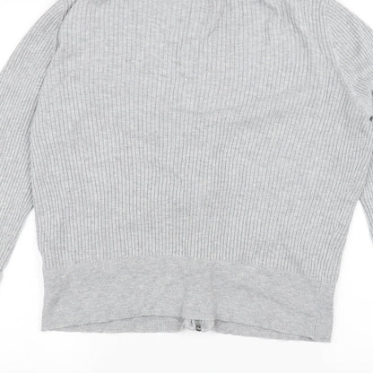 H&M Womens Grey   Jacket Coatigan Size L