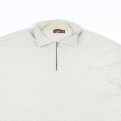 Womens UK Size 2XL Marks and Spencer White Basic Polo