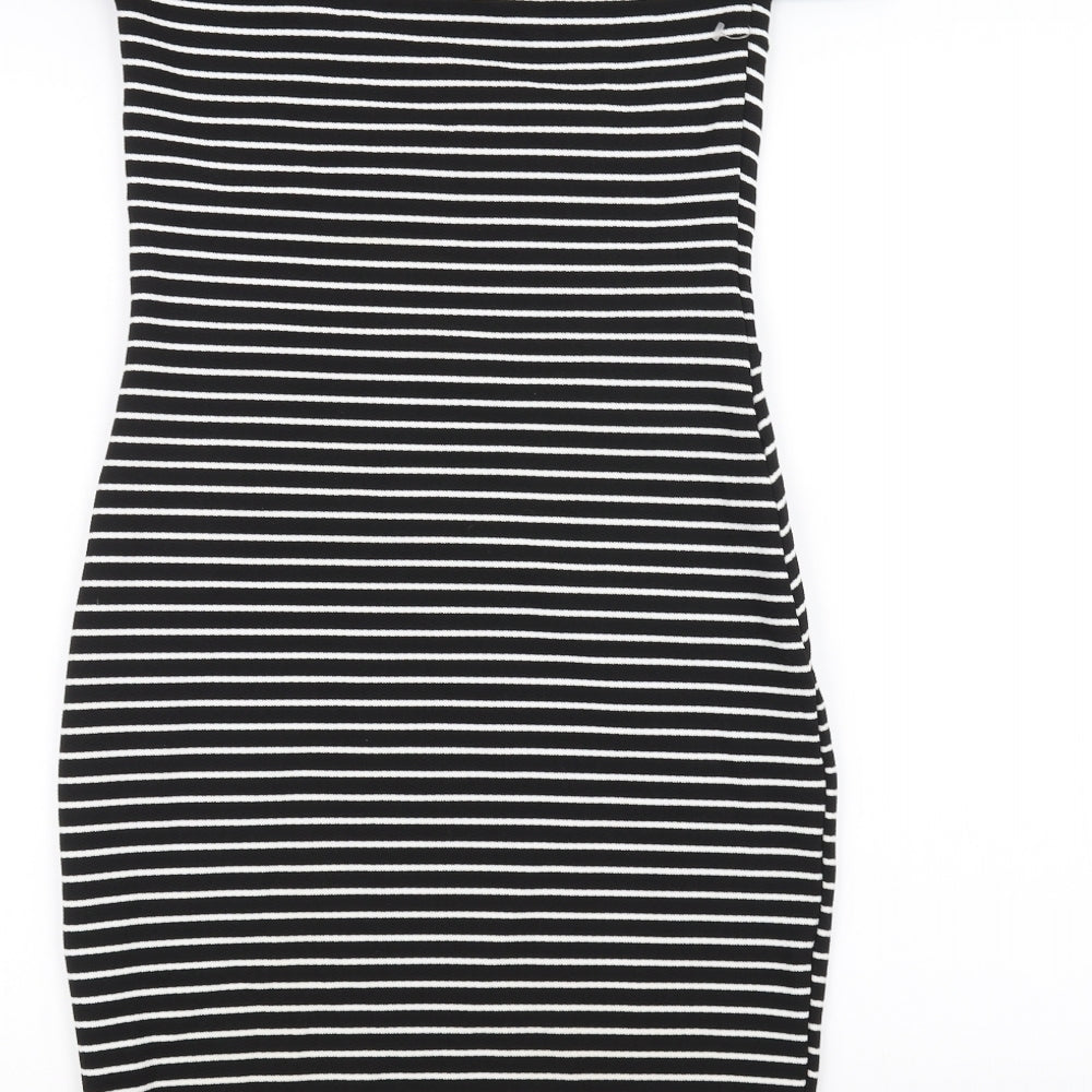 Dreams Womens Black Striped  Pencil Dress  Size 10