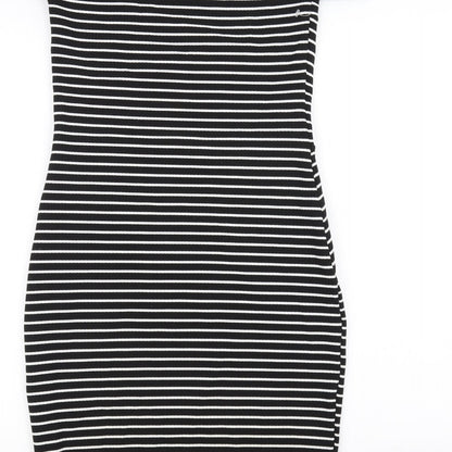 Dreams Womens Black Striped  Pencil Dress  Size 10