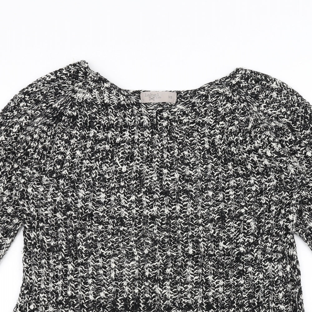 Label Lab Womens Black   Pullover Jumper Size 12