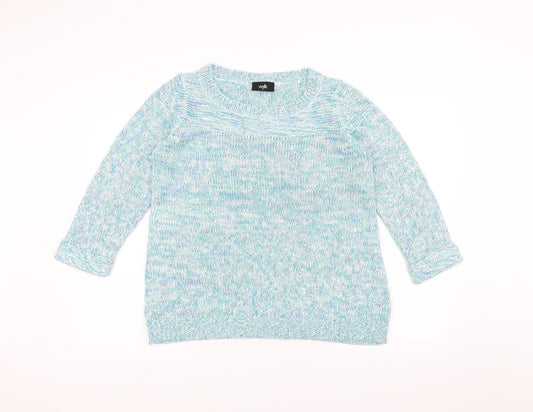 Wallis Womens Blue   Pullover Jumper Size S
