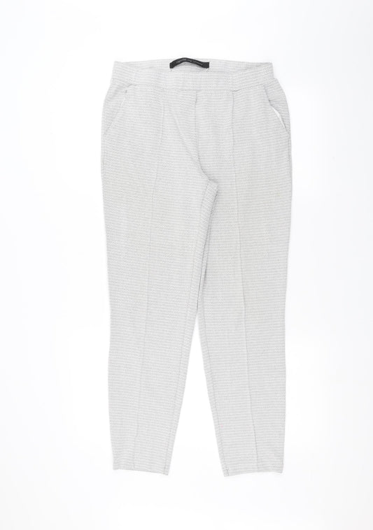 Womens UK Size 8 NEXT Regular Fit  White Trousers