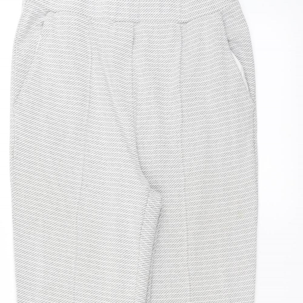Womens UK Size 8 NEXT Regular Fit  White Trousers