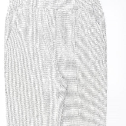 Womens UK Size 8 NEXT Regular Fit  White Trousers