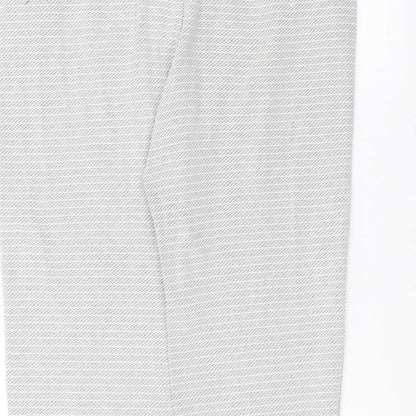Womens UK Size 8 NEXT Regular Fit  White Trousers