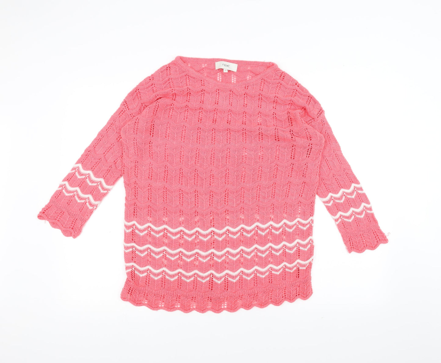 NEXT Womens Pink  Knit Pullover Jumper Size 10