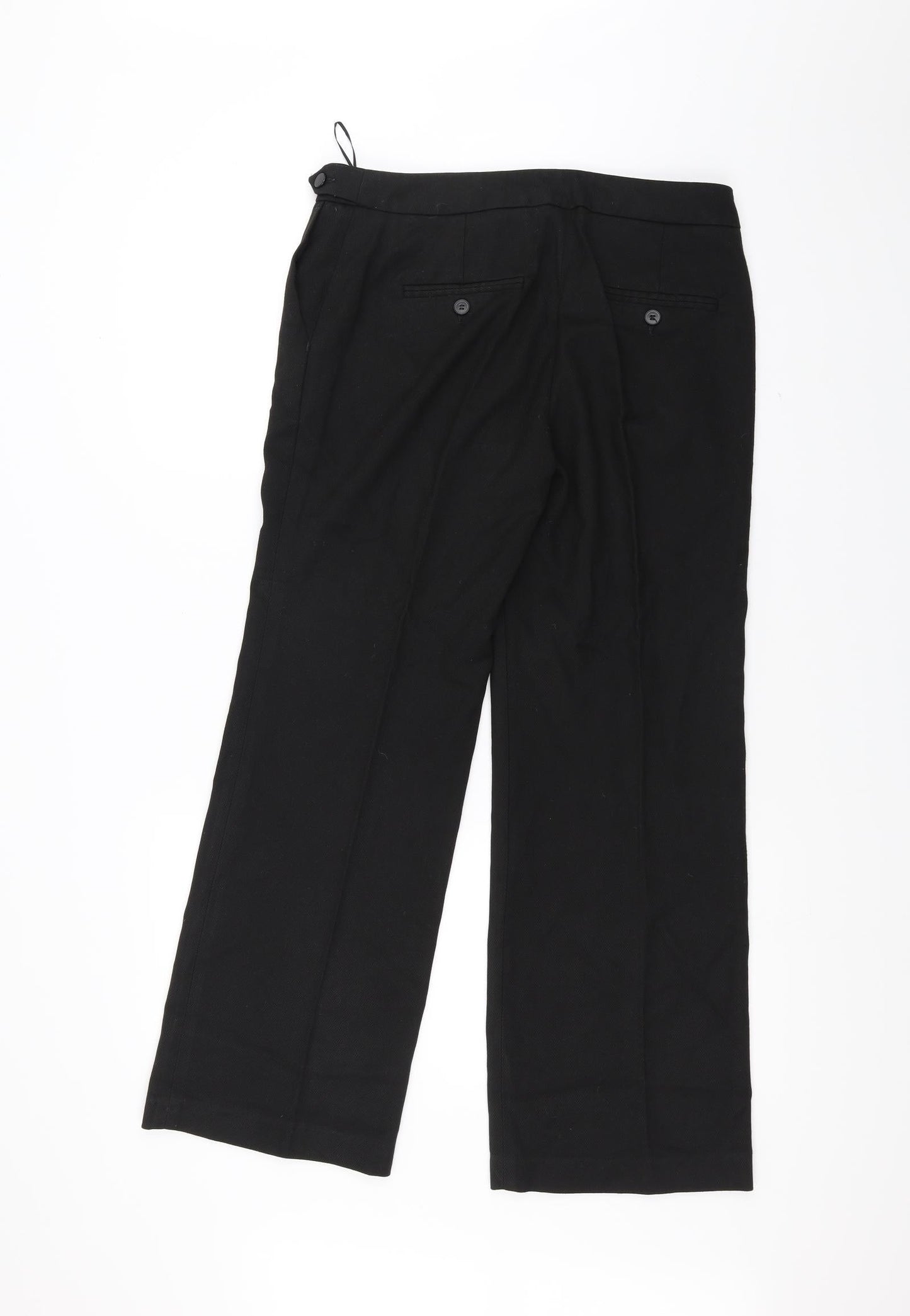 NEXT Mens Black   Trousers  Size 16 L25 in