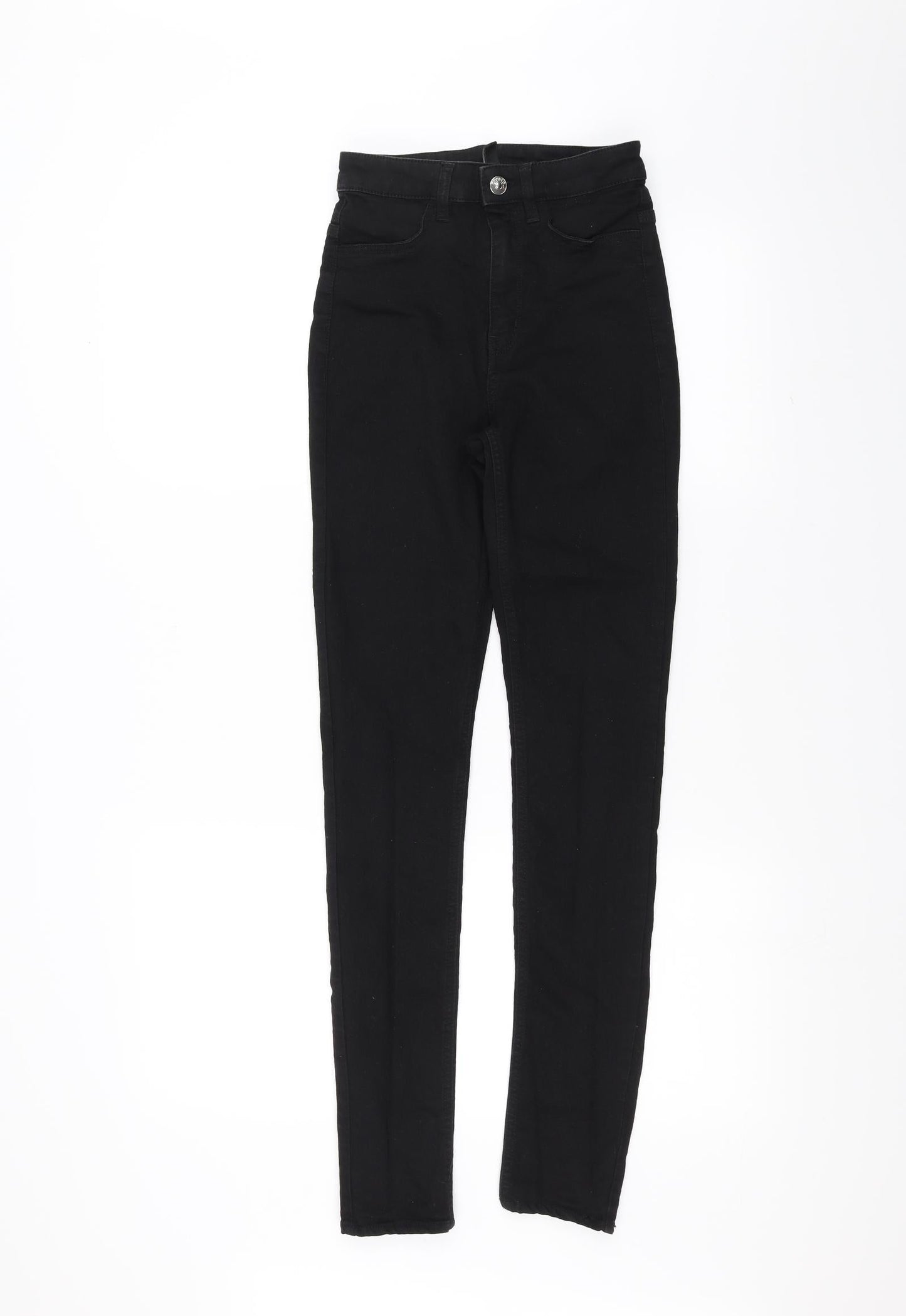 Womens UK Size 6 H&M Regular Fit Skinny Black Jeans