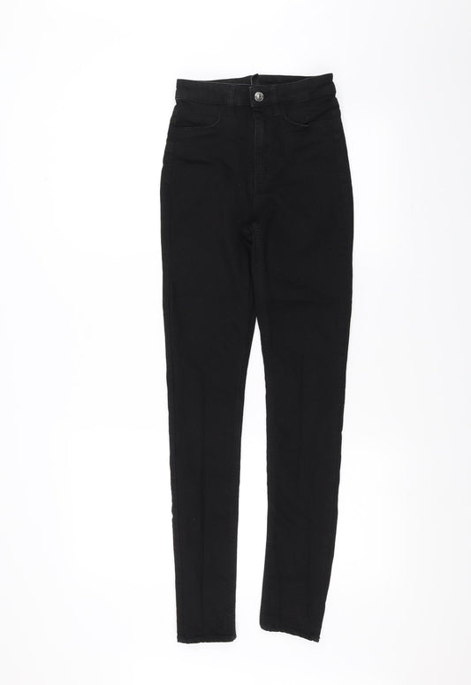 Womens UK Size 6 H&M Regular Fit Skinny Black Jeans