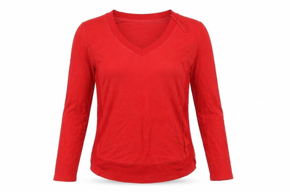 Womens UK Size 12 Red Herring Red Basic T-Shirt