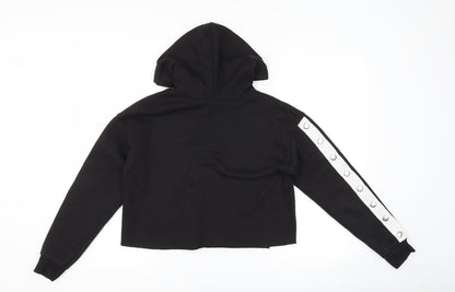 New Look Girls Black Striped  Pullover Hoodie Size 12-13 Years  - usa