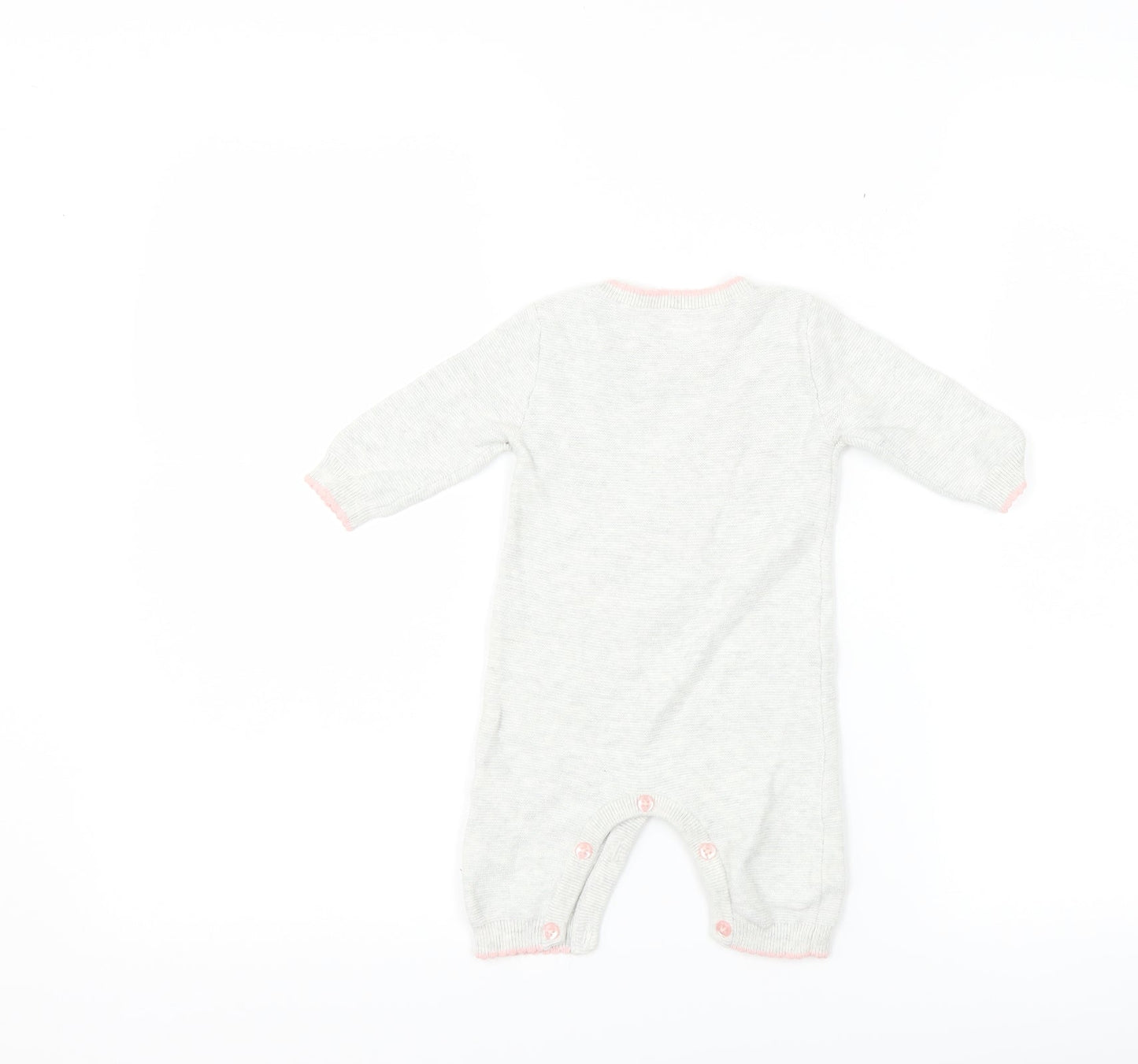 George Girls Grey   Babygrow One-Piece Size 0-3 Months  - Unicorns