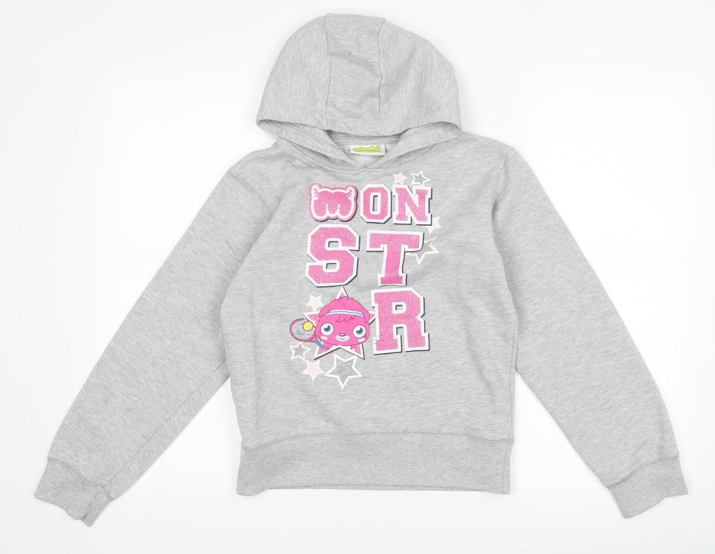 moshi monsters Girls Grey   Pullover Hoodie Size 11-12 Years  - Moshi Monsters