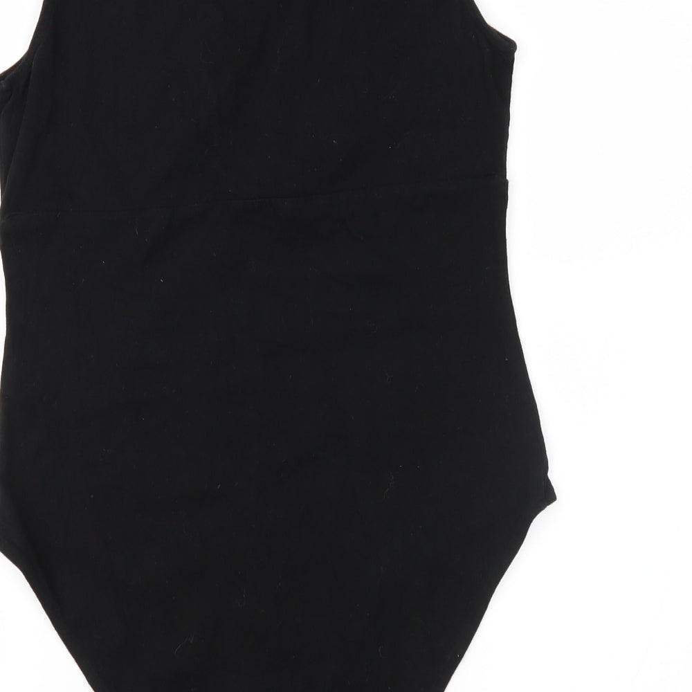 Womens UK Size M H&M Black Basic T-Shirt