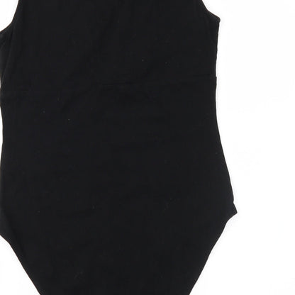Womens UK Size M H&M Black Basic T-Shirt