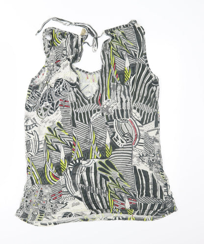 Womens UK Size 8 Love Label Grey Basic Blouse