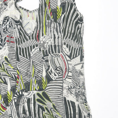 Womens UK Size 8 Love Label Grey Basic Blouse
