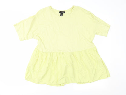 Womens UK Size 10 New Look Green Basic Blouse