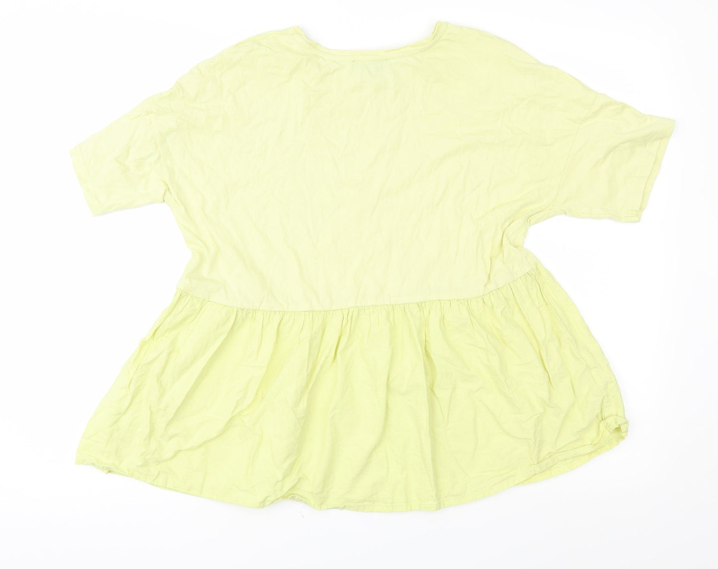 Womens UK Size 10 New Look Green Basic Blouse