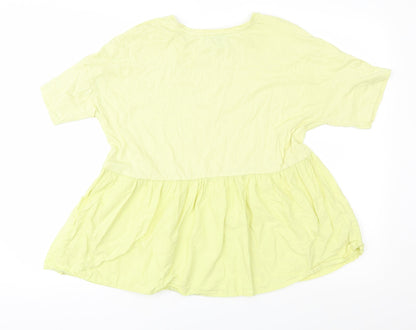 Womens UK Size 10 New Look Green Basic Blouse