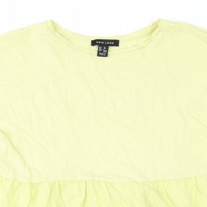 Womens UK Size 10 New Look Green Basic Blouse