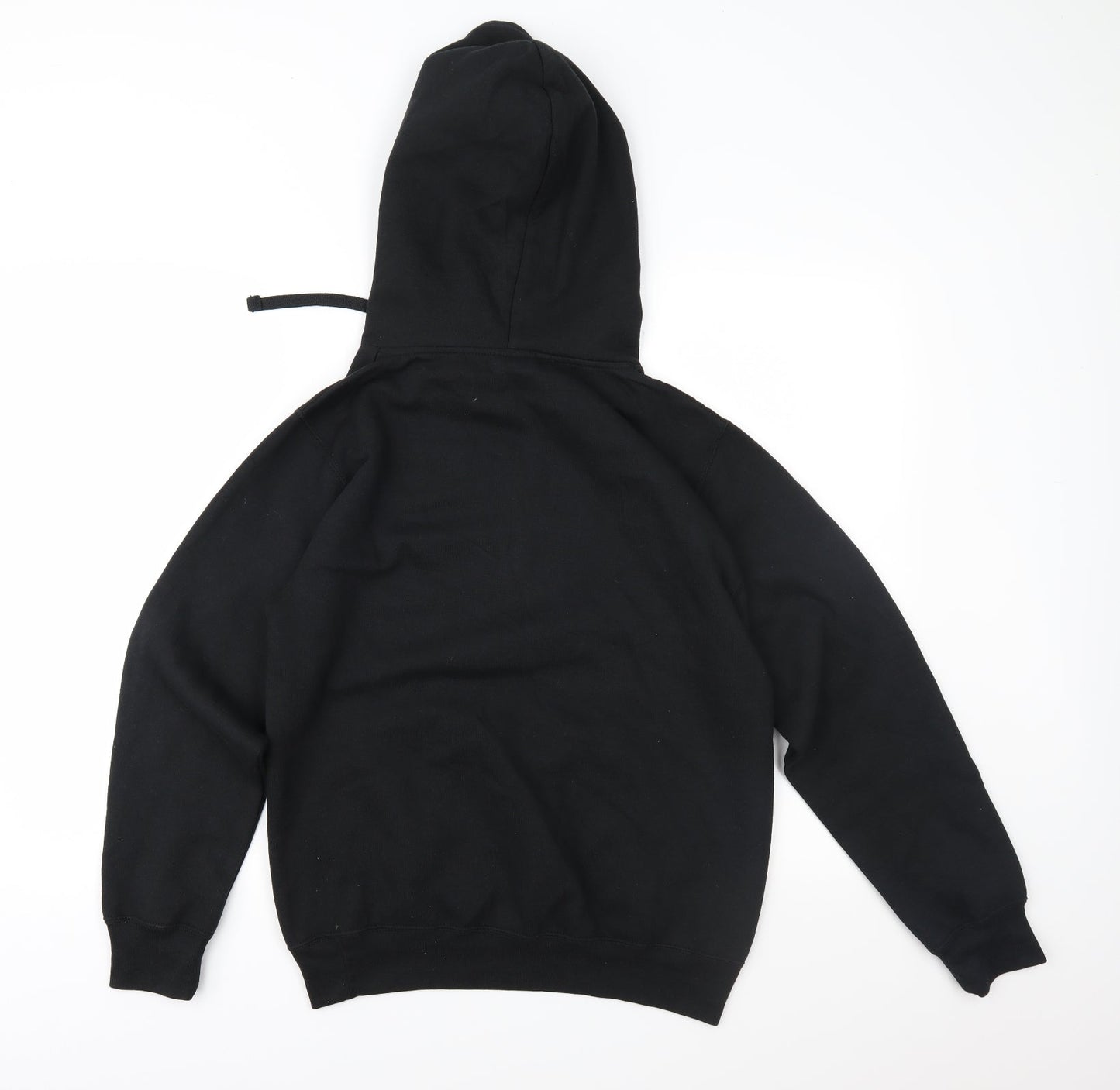 Label Mens Black   Pullover Hoodie Size XS