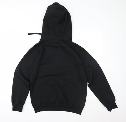 Label Mens Black   Pullover Hoodie Size XS