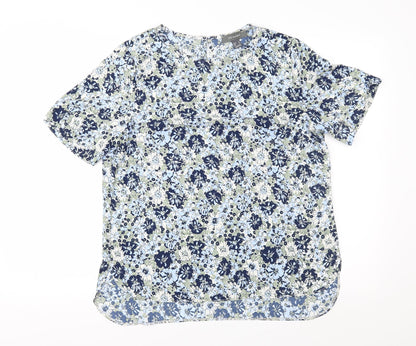 Primark Womens Blue Floral  Basic Blouse Size 12