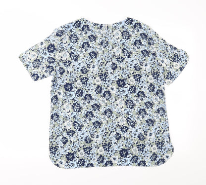 Primark Womens Blue Floral  Basic Blouse Size 12