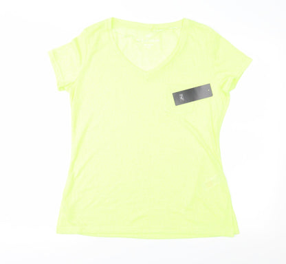 F&F Womens Green  Jersey Basic T-Shirt Size 12