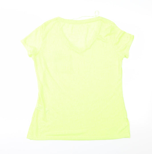 F&F Womens Green  Jersey Basic T-Shirt Size 12