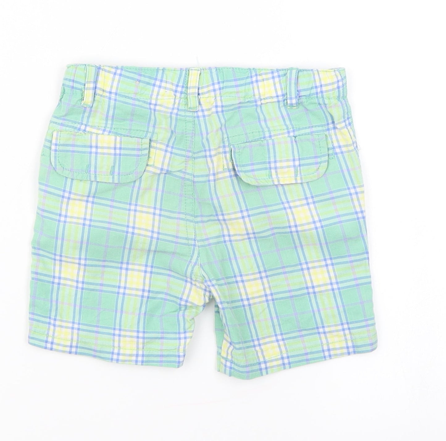 Baby Mayaral Boys Green Plaid  Cropped Trousers Size 18 Months